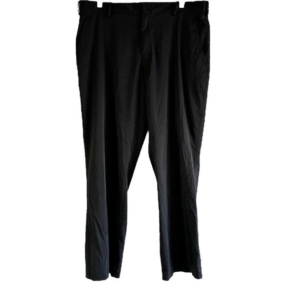 Nike Golf Fit Dry PantsTech Straight Leg Relaxed Ankle Athletic Black 35x30 - Picture 1 of 6